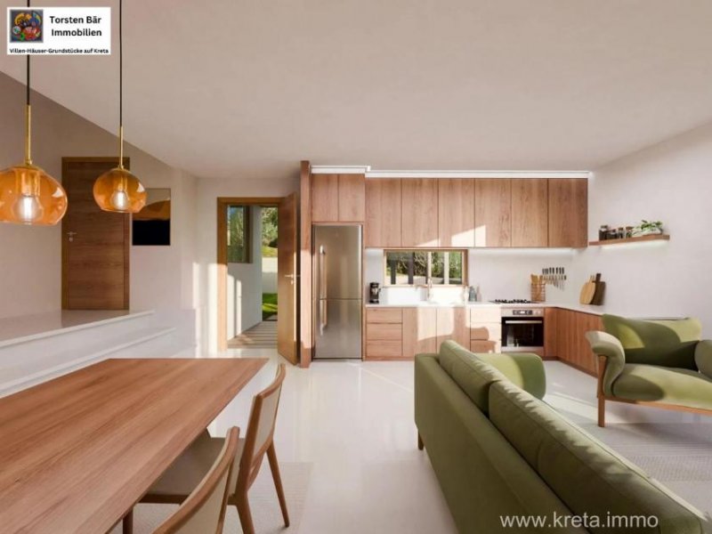 Klima Kreta, Klima Villenprojekt 90m² Wfl. unverbaubarer Meerblick, Pool Haus kaufen